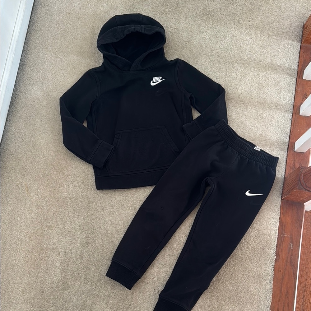 Nike Kids Black Tracksuit Bottoms